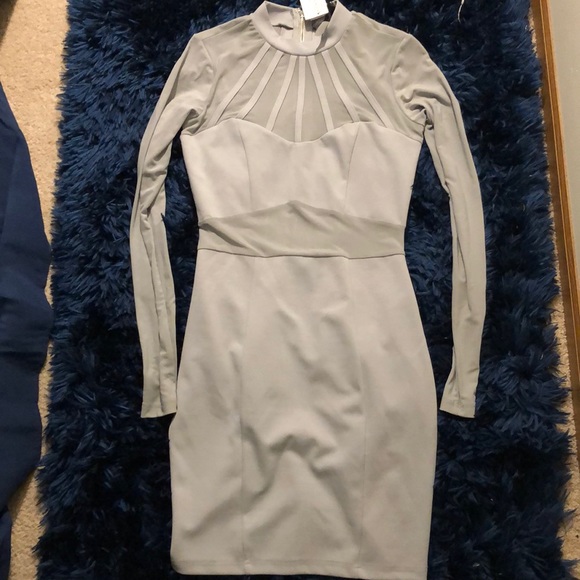 NWT!! Windsor Grey Mini Dress - Picture 1 of 2